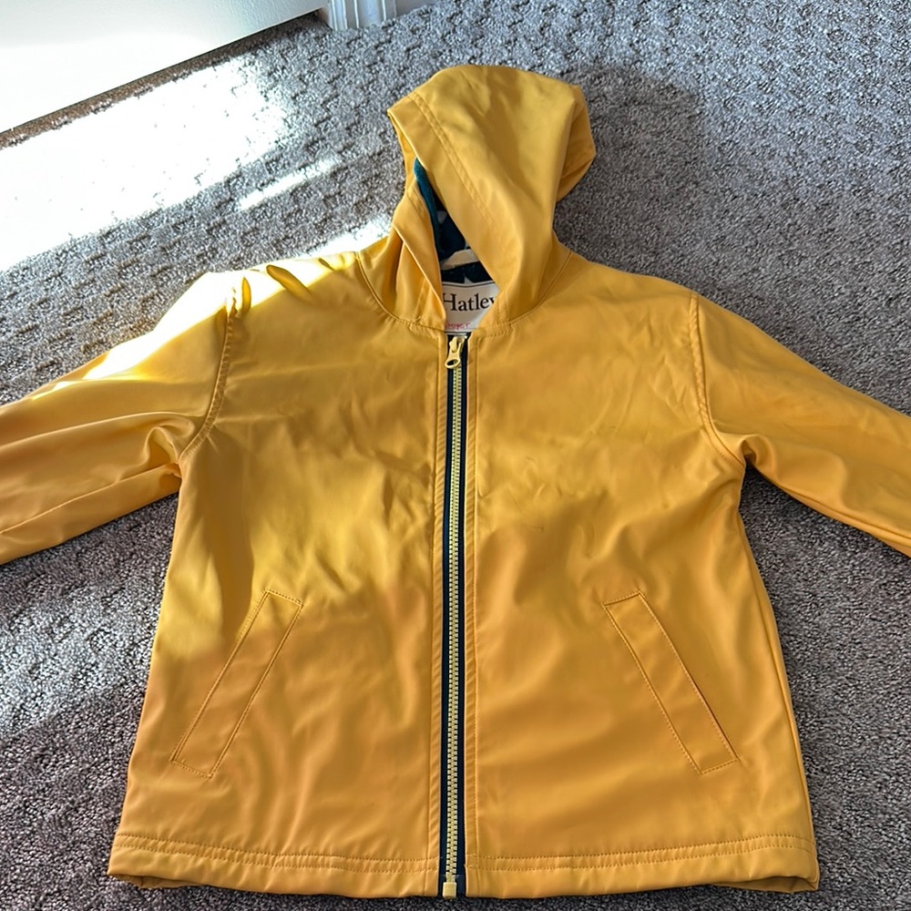 Hatley Yellow Raincoat Waterproof Hooded Design